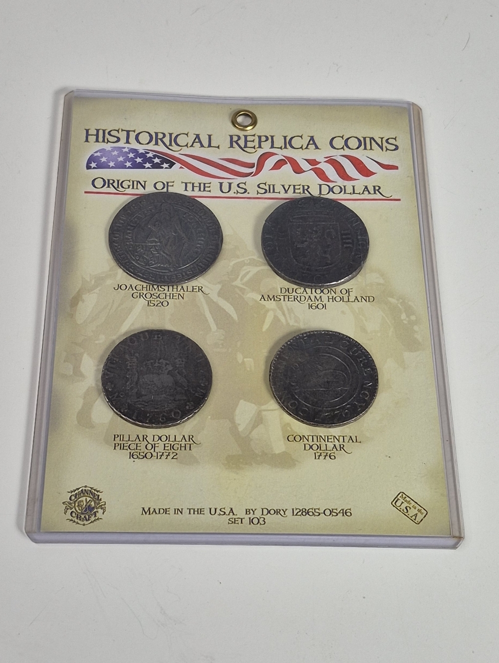 Historical Replica Coins ~ Origins Coinage Of The US Silver Dollar ~ Set 103.
